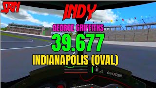 iRacing Indy IR18 Indianapolis Oval Hot Lap Track Guide  39677 ft George Griffiths [upl. by Nayhr]