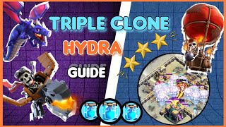 Ultimate GUIDE to the Easiest TH14 Attack Strategy Triple Clone HYDRA [upl. by Crespi]