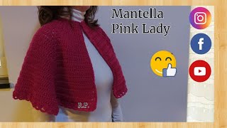 Mantella alluncinetto Pink Lady tutorial uncinettomantellauncinetto [upl. by Baudin]