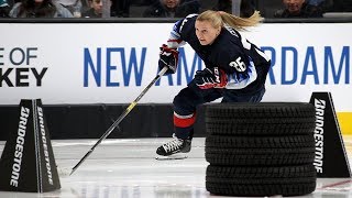 Kendall Coyne Schofield makes history in Fastest Skater [upl. by Etnecniv778]