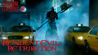 Twin Zombie Axemen Attack In New York  Resident Evil Retribution  Creature Features [upl. by Verna]