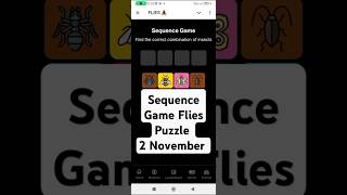 Sequence Game Puzzle  Flies  2 November sequencegame fliespuzzle [upl. by Emmye660]