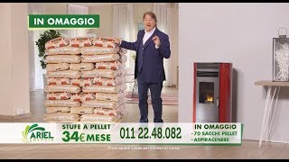 Con La Stufa al Pellet Ariel Energia un Bancale di Pellet in Omaggio  Offerta Scaduta [upl. by Marzi]