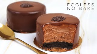 Oreo Chocolate Mousse Cake  NoBake Chocolate Mousse Cake Recipe [upl. by Willie]