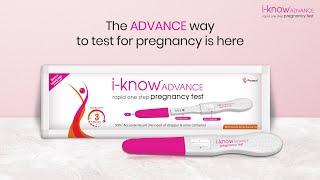 iknow Advance Rapid One Step Pregnancy Test  iwoman  Piramal [upl. by Kcirrag]