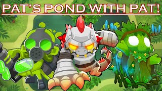 BTD6 Pats Pond CHIMPS With Pat Fusty Black Border v373 [upl. by Bartie]