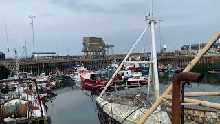 Tour of Portavogie Harbour Fishing Boats in Northern Ireland after The Quays travel sea boat [upl. by Hanoj551]