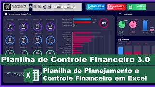 Planilha de Controle e Planejamento Financeiro Excel 30 [upl. by Liuka]