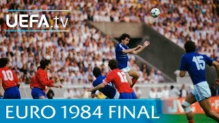 France v Spain 1984 UEFA European Championship final highlights [upl. by Einatsed]