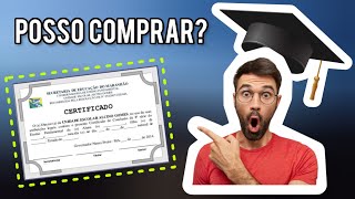 Como comprar certificado do ensino médio e histórico escolar 🤔 [upl. by Vallonia681]