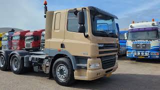 T1384 DAF FTT CF85510 6x4 Euro5 Spacecab  Manual  33T GVW  Naaf Reductie  PTO Prep  NATO [upl. by Hailed]