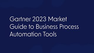 Pipefy  2023 Gartner Market Guide to Business Process Automation Tools [upl. by Willner273]