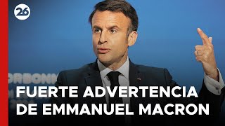 ⚠️ Fuerte ADVERTENCIA de Emmanuel Macron quotEUROPA PODRÍA MORIRquot [upl. by Nnanaej]