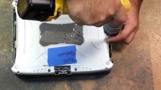 Panasonic cf19 lid top cover removal [upl. by Lindon]