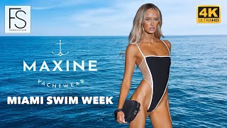 Miami Swim Week s2023 MAXINE YACHT WEAR FULL show 4K UHD  Sustainable Swimwear  Bikini  Monokini [upl. by Ahsienak]