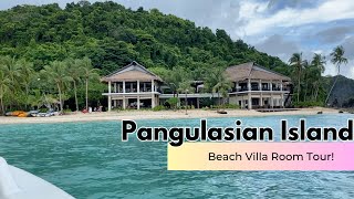 VLOG 32 EL NIDO  Pangulasian Island  El Nido Resorts Beach Villa Room Tour [upl. by Kaile]