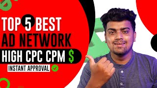 Top 5 Best Ad Network for Your Website ✅ High CPC CPM  Easy Instant Approval 🔥 HIVEcorp [upl. by Emmerie855]