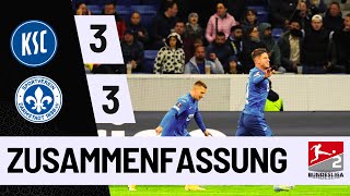 Karlsruher SC vs SV Darmstadt 98  Thrilling 33 Draw in a HighOctane Bundesliga 2 Clash [upl. by Kinelski]