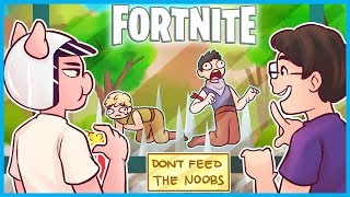 WELCOME to the NOOB TRAP EXHIBIT in Fortnite Battle Royale Fortnite Funny Moments [upl. by Kessel]