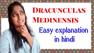 Dracunculas Medinensis morphology Life cycle in hindi Pathogenesis in hindi Lab diagnosis [upl. by Hniv238]