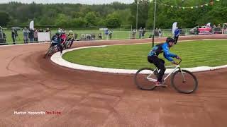 Action from the UKs smallest Cycle Speedway track [upl. by Leirad]