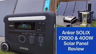 Anker SOLIX F2600 Portable Power Station amp 400W Solar Panel Review [upl. by Boigie]