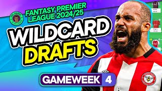 FPL GW4 WILDCARD DRAFT TEMPLATES 😮 Salah  Haaland Essential  Fantasy Premier League Tips 202425 [upl. by Sucramed]