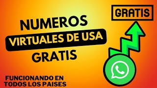 Numero virtual para WHATSAPP 2024 ✅ Números virtuales de USA GRATIS [upl. by Ezana997]