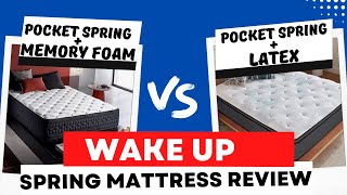 Wake Up Pocket Spring Mattress Review  Wake Up vs Springtek  Best Pocket Spring Mattress India [upl. by Cr]