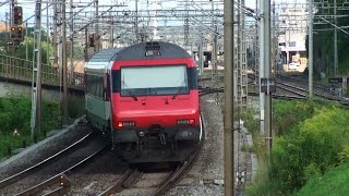 Bahnverkehr in der Schweiz  Zeitraffer [upl. by Ayhtnic]