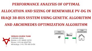 PERFORMANCE ANALYSISRENEWABLE PVDGIRAQI 38BUS SYSTEMGAARCHIMEDES OPTIMIZATION ALGORITHM [upl. by Kristof610]