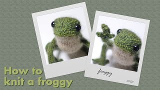 creating a frog out of string and clouds  How to Knit a Frog [upl. by Hgielrebmik292]