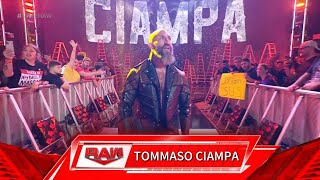 Tommaso Ciampa Returns with quotNo One Will Survivequot theme song WWE Raw June 19 2023 [upl. by Oap]