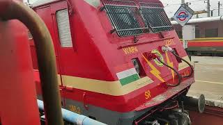 22675 Cholan Express Arriving Mayiladuturai Junction railway station [upl. by Sualkcin]