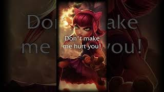 EN Annie  quotDont make me hurt youquot  Attack voice line [upl. by Laubin678]