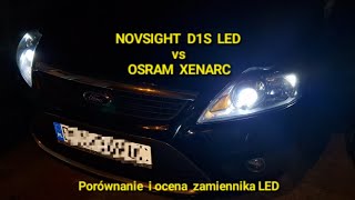 LED Retrofit Novsight A500DHD1 zamiast żarnika Osram Xenarc D1S Focus MK2FL Wymiana żarnika [upl. by Ecnahoy]