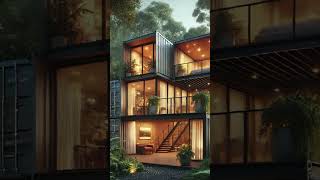 Stunning Container Home Minimalist amp Modern Aesthetic 2 shorts tinyhomeliving [upl. by Kobe]