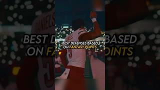 Best Defenses Based On Fantasy Points shorts nfl viral [upl. by Arym399]