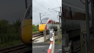 LNER Class 801 Passing Little Mill LC [upl. by Nailil]