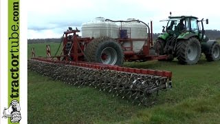 Flüssigdünger ausbringen mit Deutz Agrotron 155 nach dem Cultan Verfahren [upl. by Litha220]