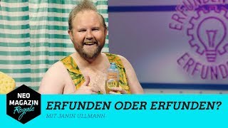 Erfunden oder erfunden mit Janin Ullmann  NEO MAGAZIN ROYALE mit Jan Böhmermann  ZDFneo [upl. by Cherlyn977]