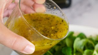 How to Make Mediterranean Salad Dressing Easy 1Minute Recipe [upl. by Falkner]