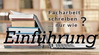 Facharbeit schreiben  Einführung [upl. by Keese]