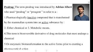 Lecture 1prodrug organic pharmaceutical fifth stage pharmacy college [upl. by Frydman]