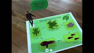 Augmented Reality Frog Lifecycle [upl. by Renaldo59]