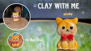 Clay art tutorial  Sculpting Bella the kitten🐱 A sweet clay cat [upl. by Proulx]