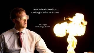 Alevel AQA Chemistry  Carboxylic acids and Esters [upl. by Eehtomit]