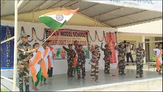 Jhandaooncha rahe hamara song dance performance by 5th class children [upl. by Aeriell]