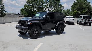 SOLD  NEW 2024 JEEP WRANGLER WILLYS 2 DOOR 4X4 at Five Star Gwinnett CDJR NEW RW308459 [upl. by Bria305]