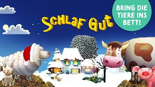 Schlaf Gut WINTER VERSION 🐑 Gute Nacht Geschichte zum Einschlafen mit Tieren auf dem Bauernhof [upl. by Aticnemrac]